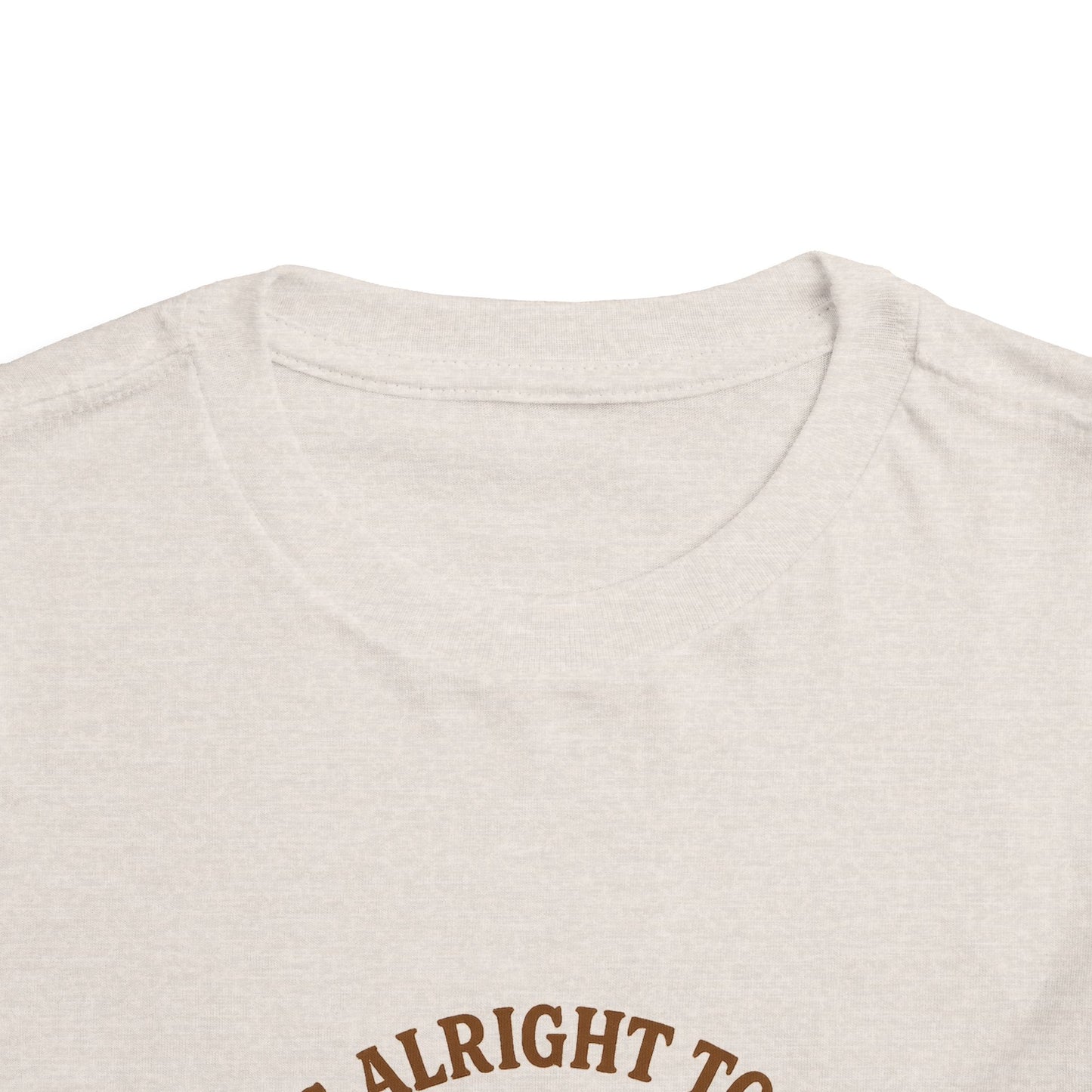 Toddler Tee — "It's Alright to Be Little Bitty" Cowboy Graphic