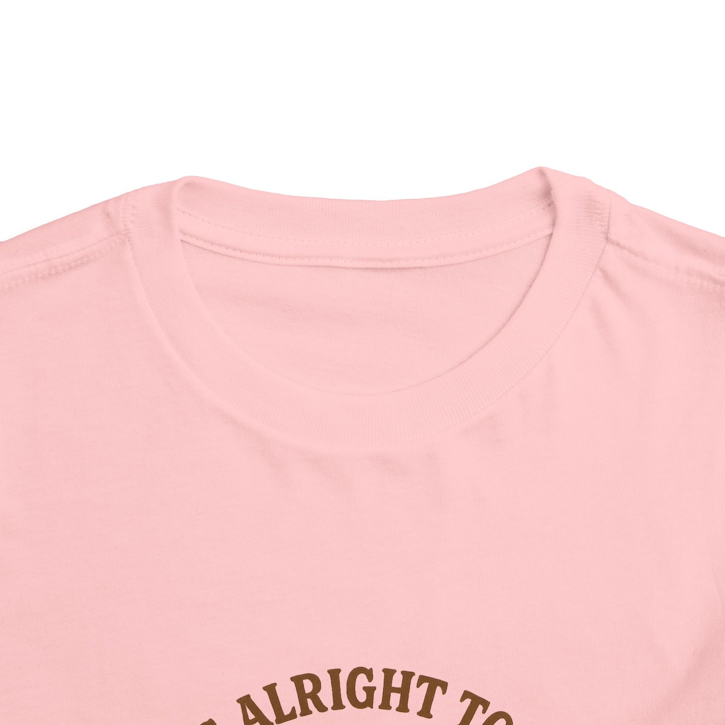 Toddler Tee — "It's Alright to Be Little Bitty" Cowboy Graphic