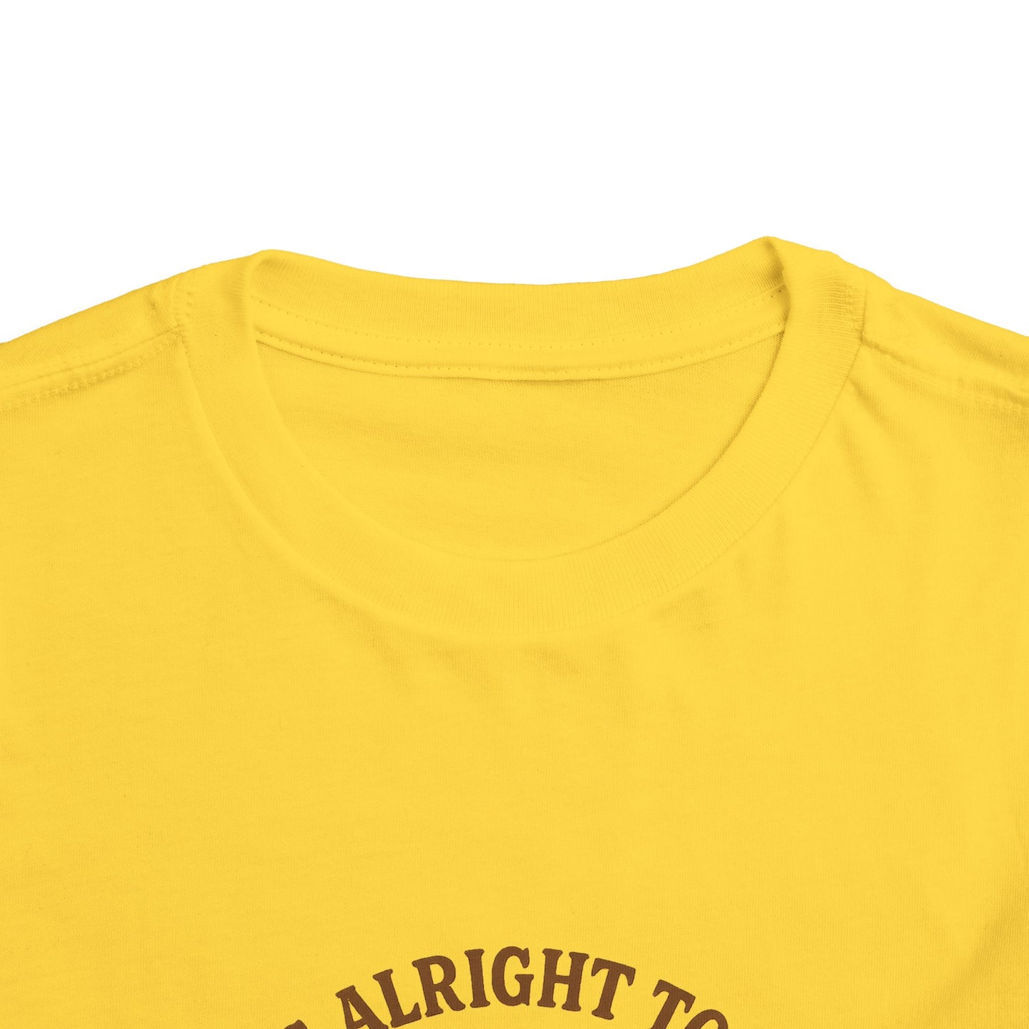 Toddler Tee — "It's Alright to Be Little Bitty" Cowboy Graphic