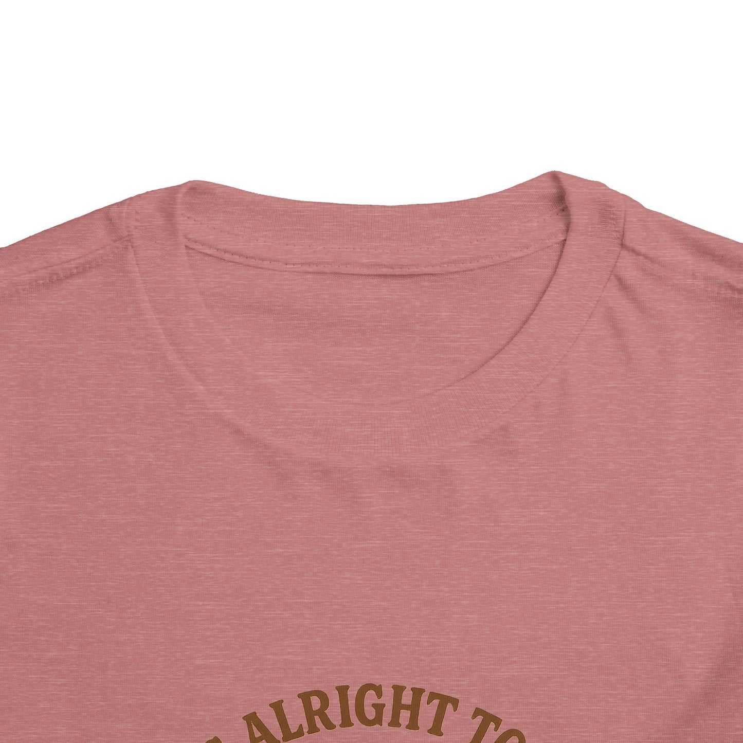 Toddler Tee — "It's Alright to Be Little Bitty" Cowboy Graphic
