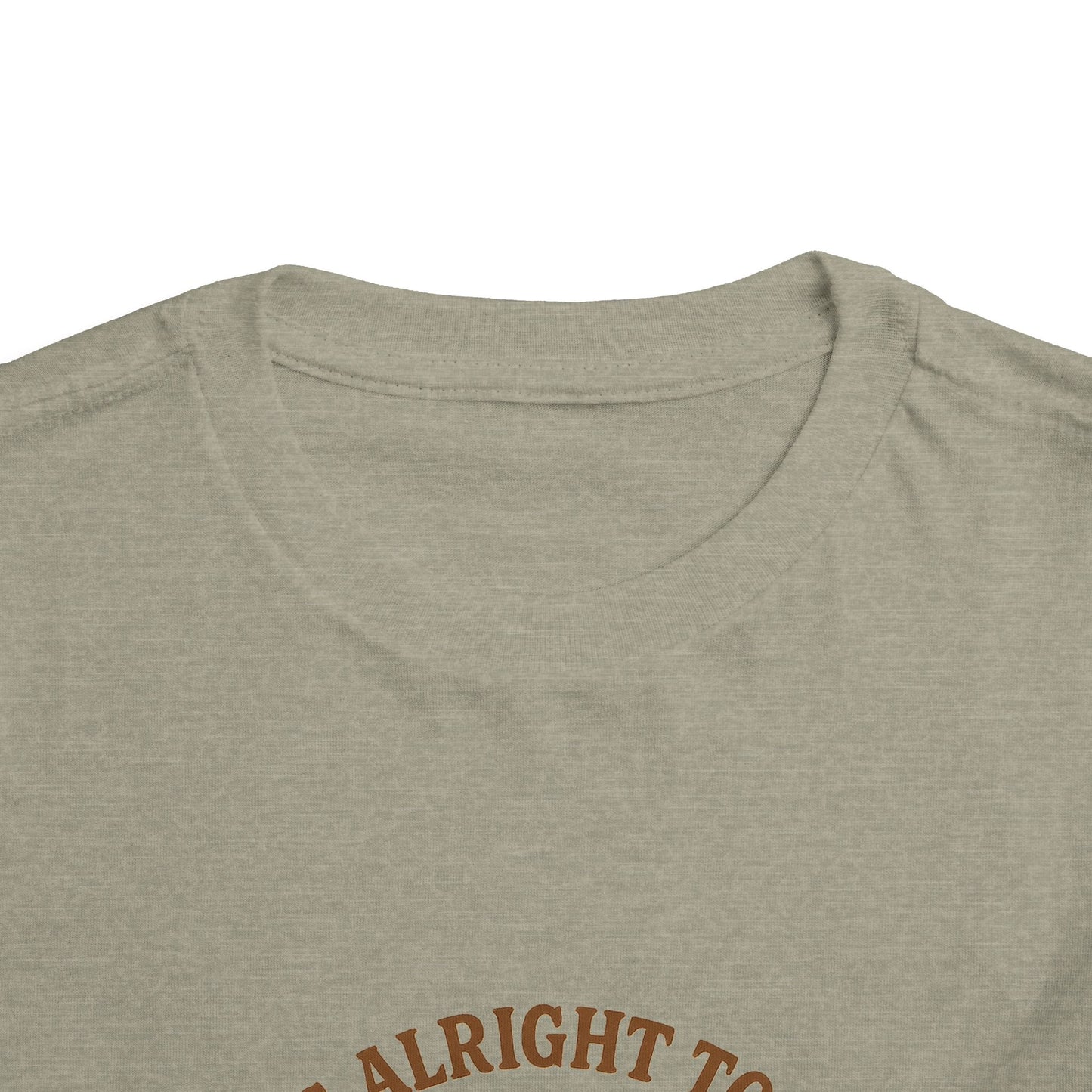 Toddler Tee — "It's Alright to Be Little Bitty" Cowboy Graphic
