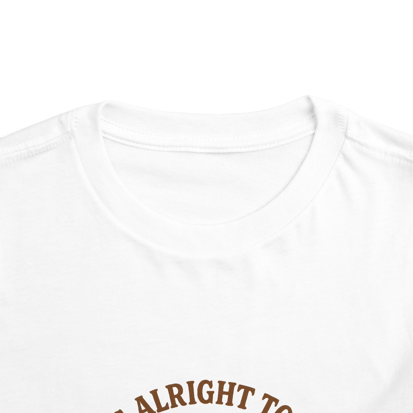 Toddler Tee — "It's Alright to Be Little Bitty" Cowboy Graphic