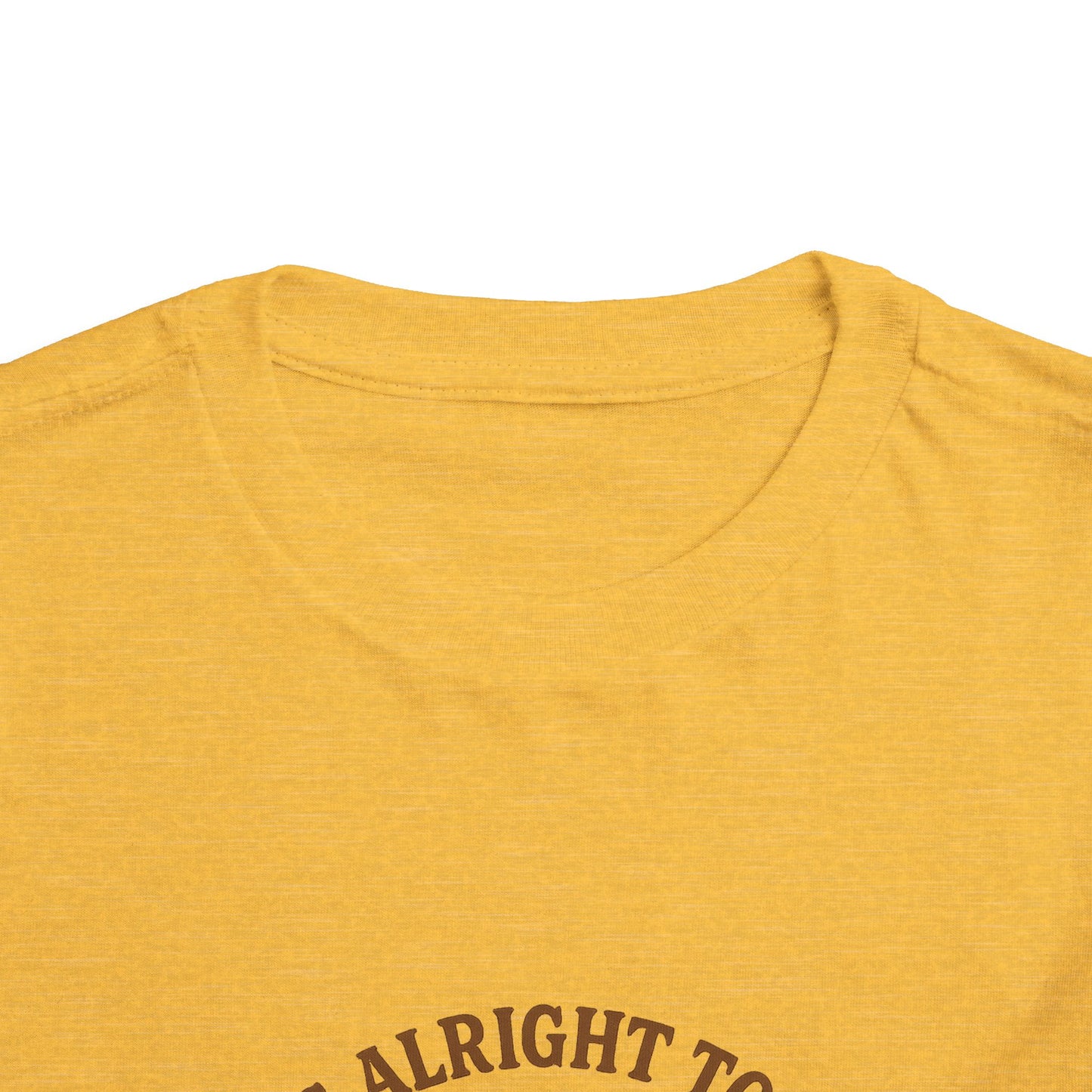 Toddler Tee — "It's Alright to Be Little Bitty" Cowboy Graphic