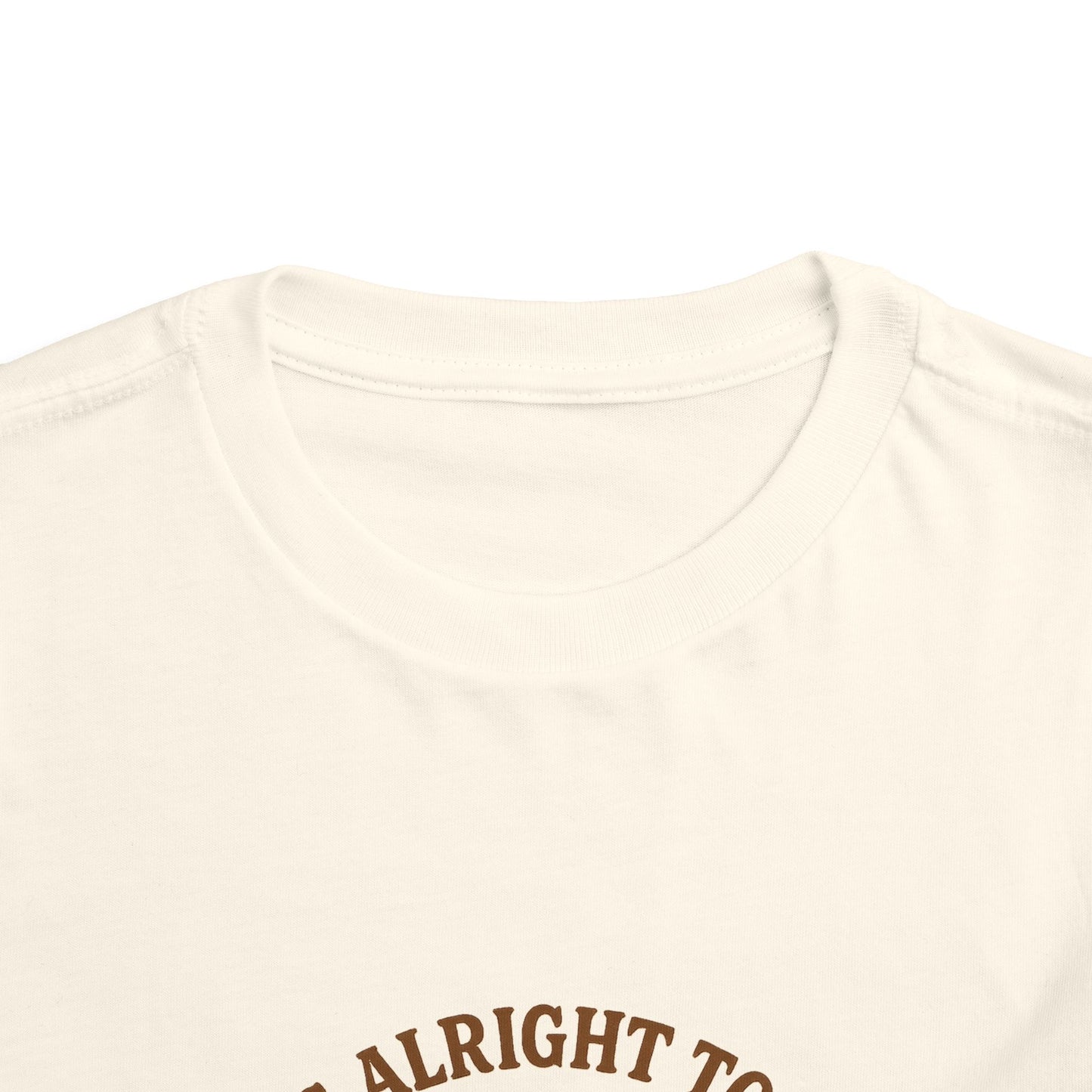 Toddler Tee — "It's Alright to Be Little Bitty" Cowboy Graphic